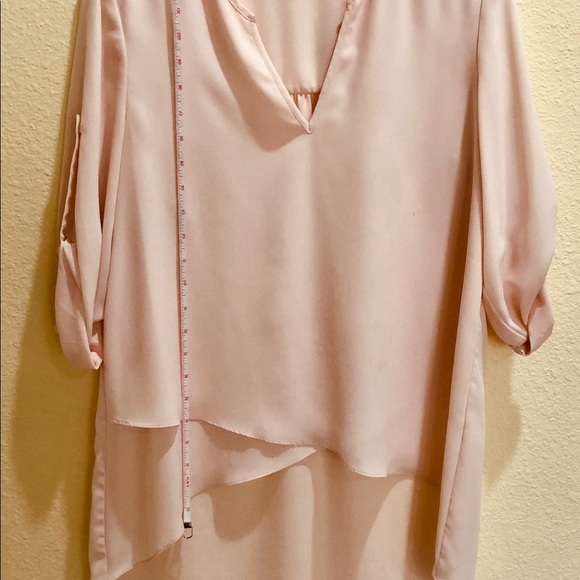 Alfani 3/4 Roll-up Peach Sleeve Top - Picture 8 of 16
